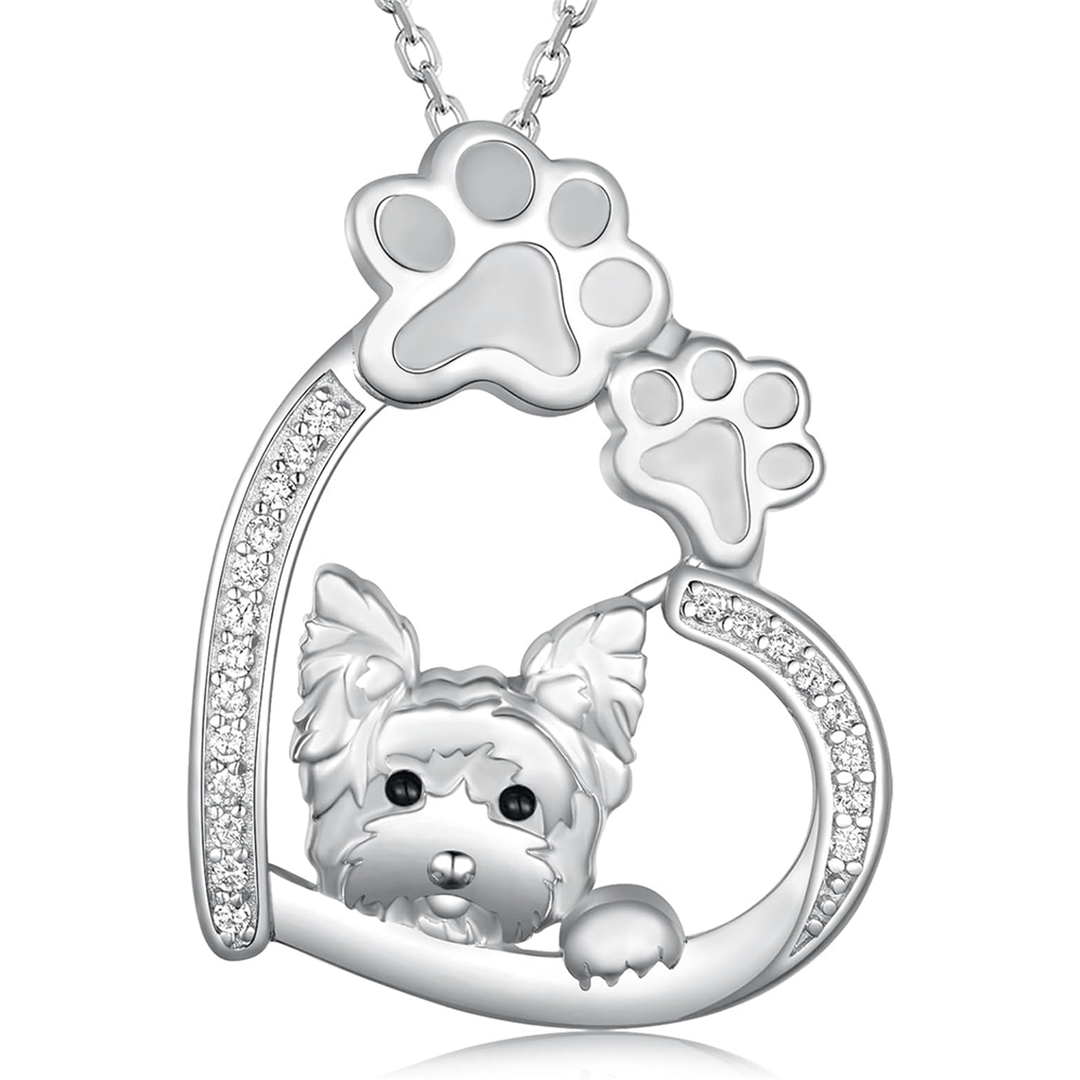 Yorkie Paw Necklace