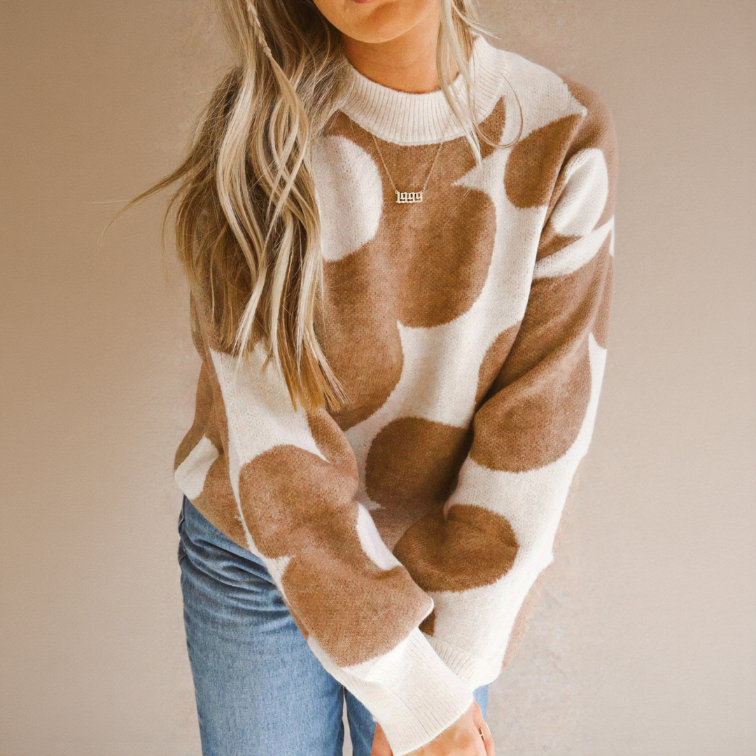 Mocha Daisy Pullover