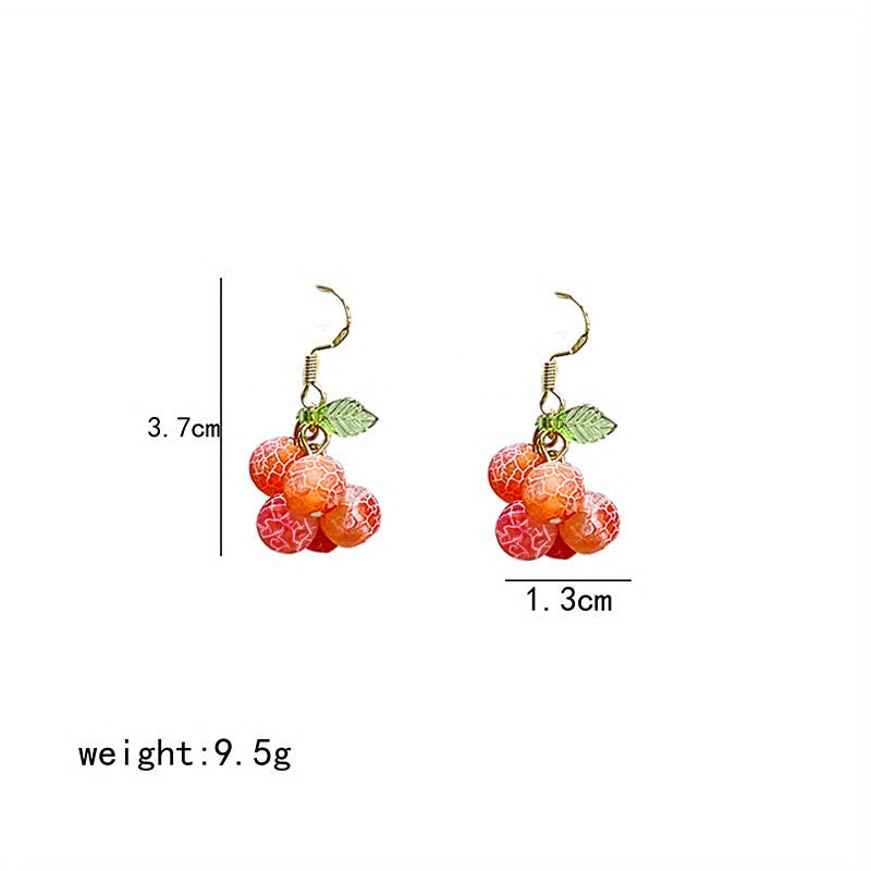 Golden Muscat Drop Earrings