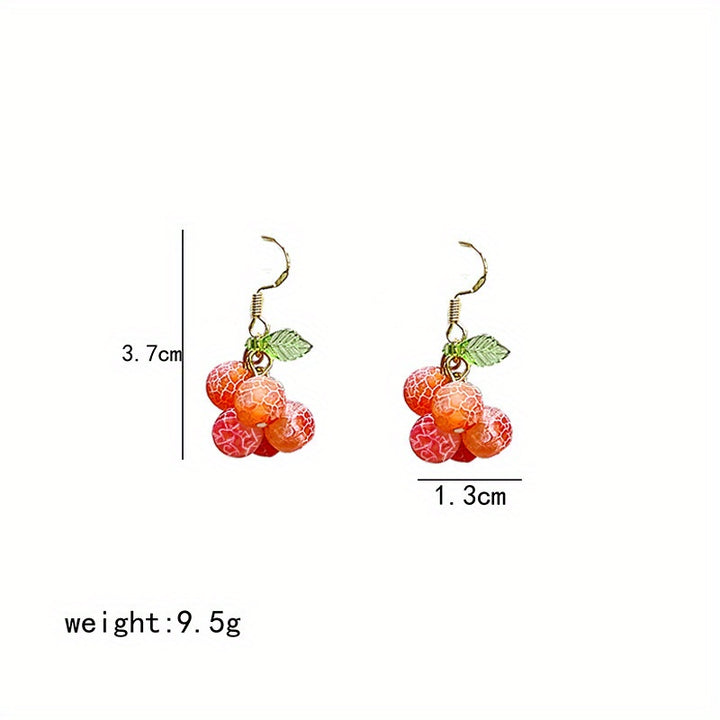 Golden Muscat Drop Earrings