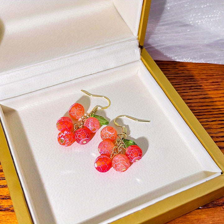 Golden Muscat Drop Earrings