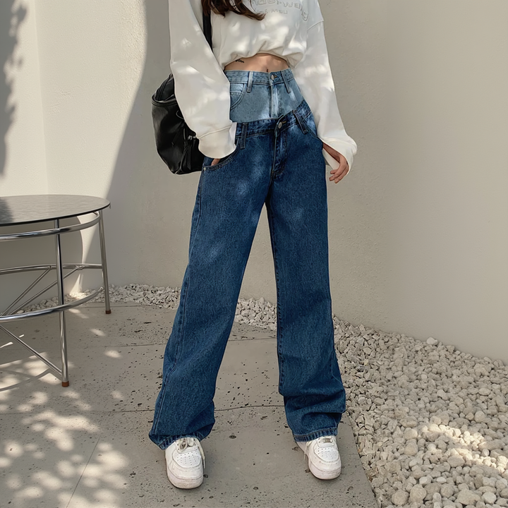 Layered Denim Illusion