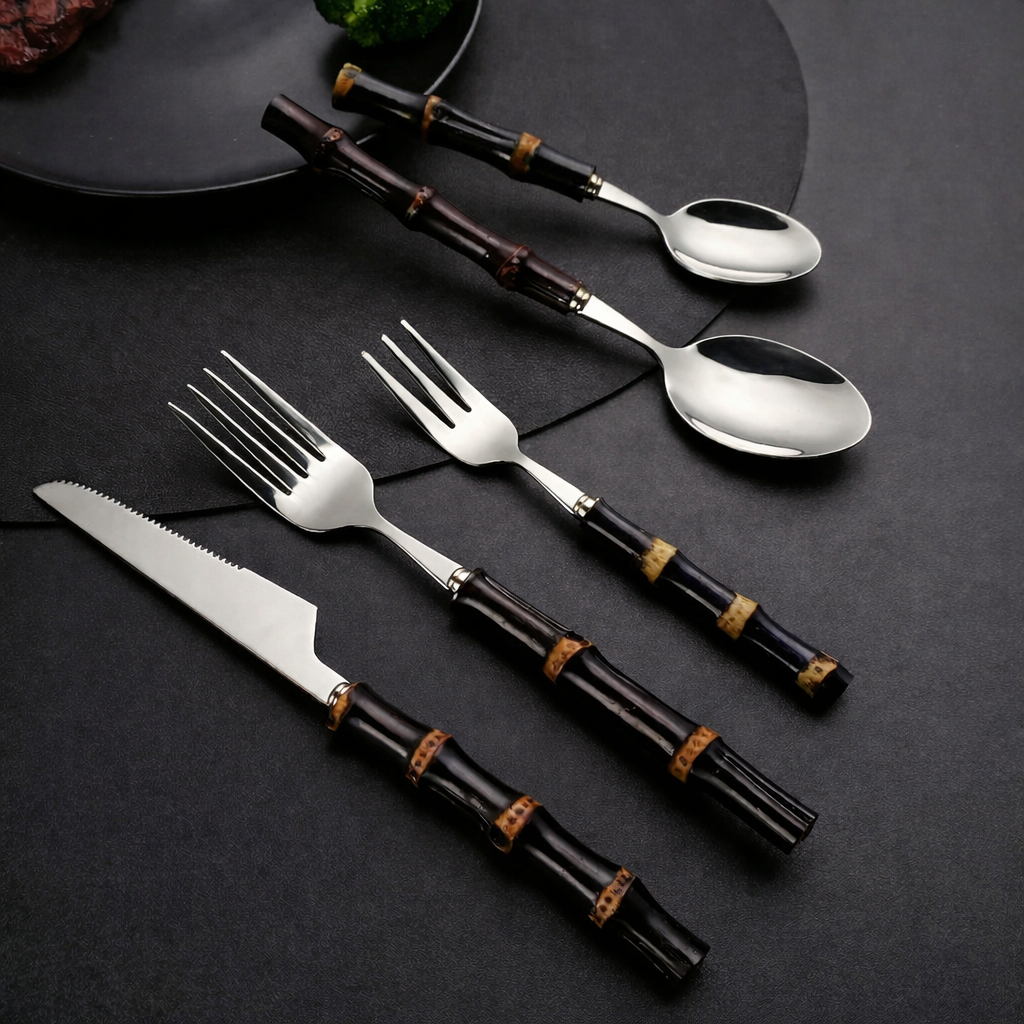 Monaco Bamboo Flatware (5-Piece Set)