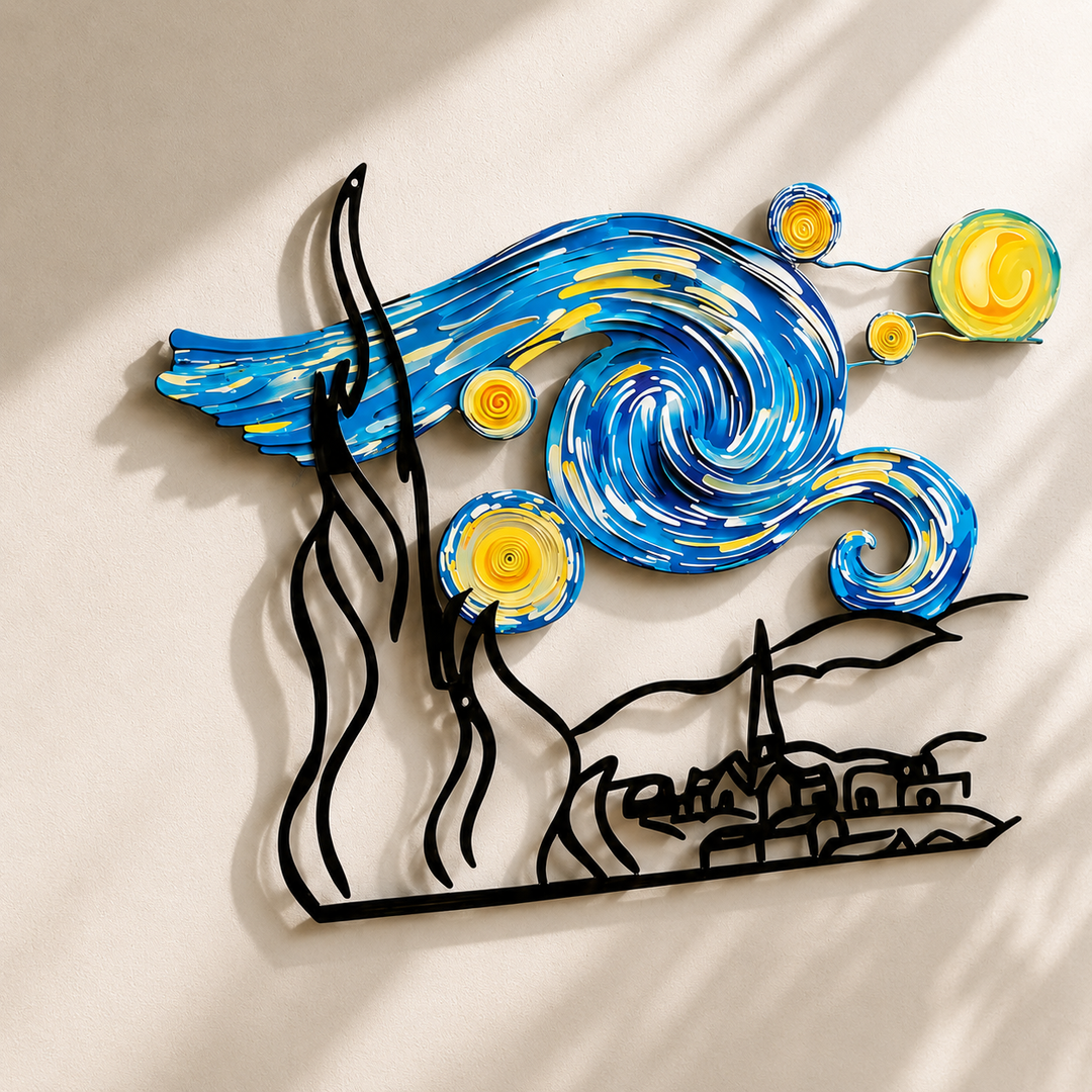 Nocturne Starry Night Wall Sculpture