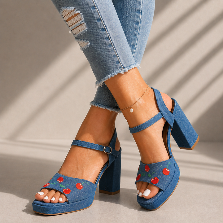 Florence Cherry Heels