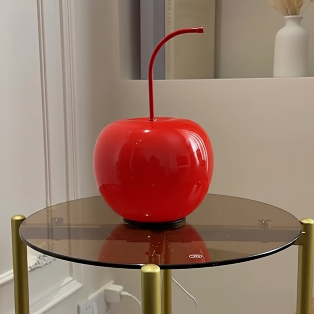 Carson Cherry Glass Lamp