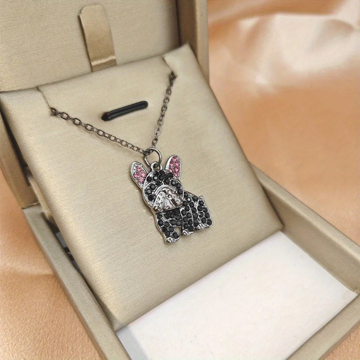 Midnight Frenchie Necklace