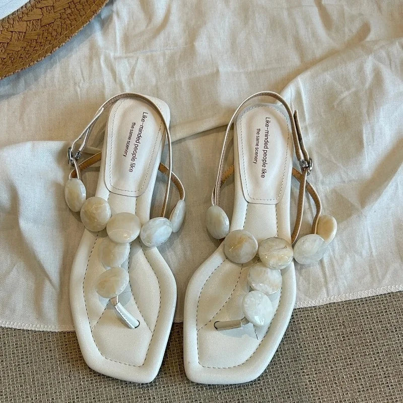 Fashionable women's flat sandals elegant women's shoes casual women's sandals 196
