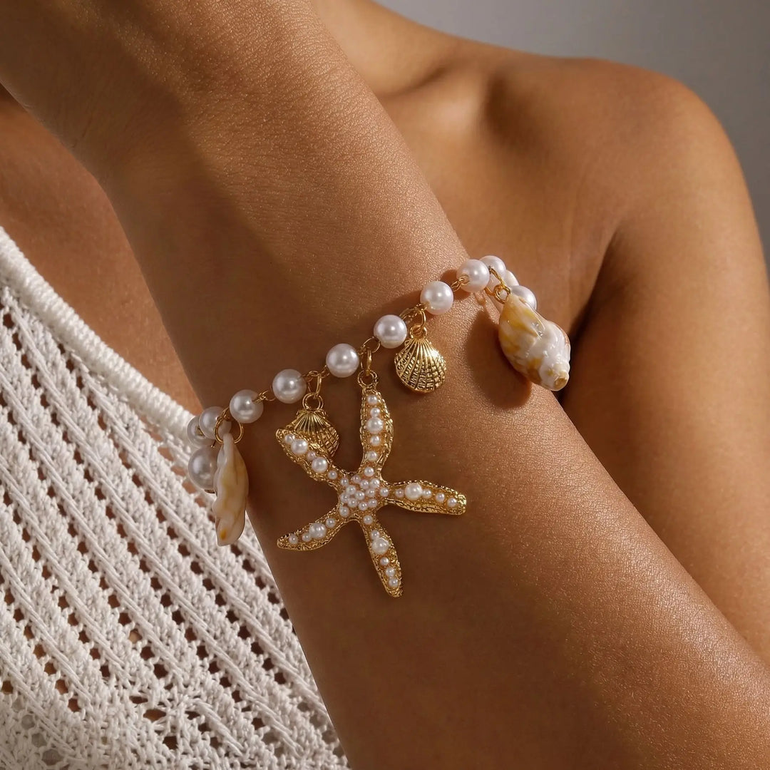 Marisol Pearl Starfish Braclet