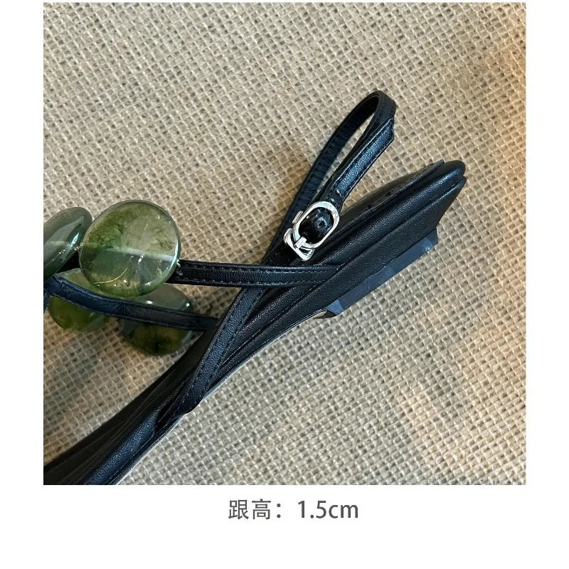 Fashionable women's flat sandals elegant women's shoes casual women's sandals 196