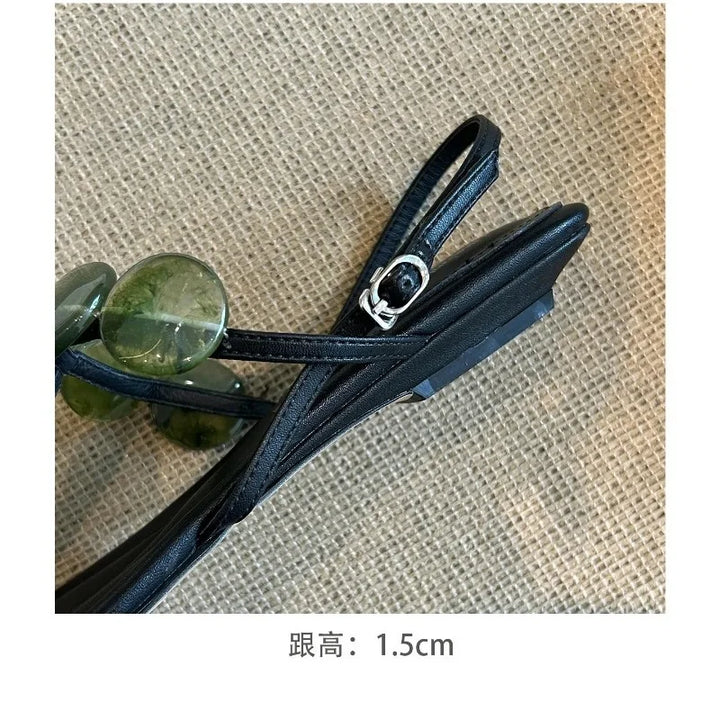 Fashionable women's flat sandals elegant women's shoes casual women's sandals 196