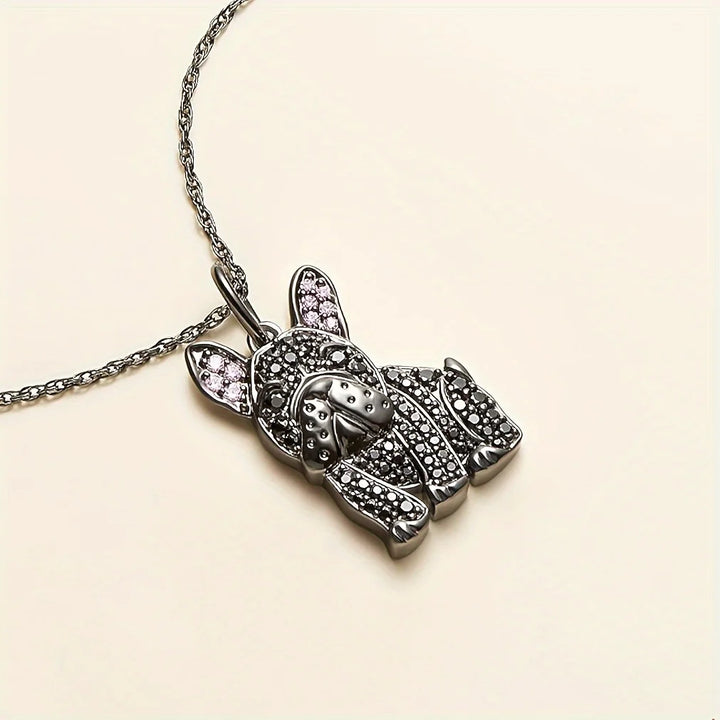 Midnight Frenchie Necklace