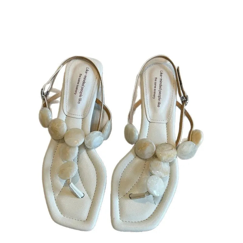 Fashionable women's flat sandals elegant women's shoes casual women's sandals 196