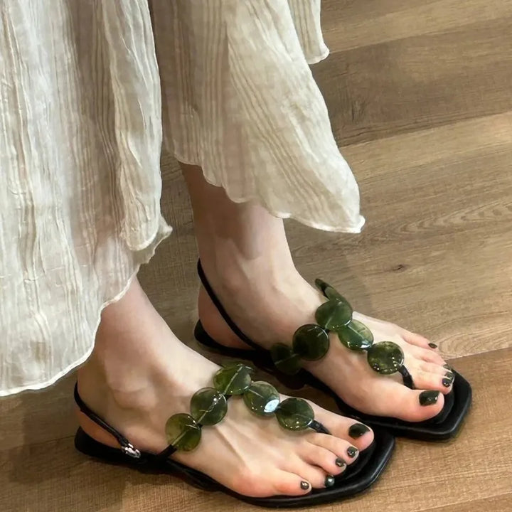 Fashionable women's flat sandals elegant women's shoes casual women's sandals 196
