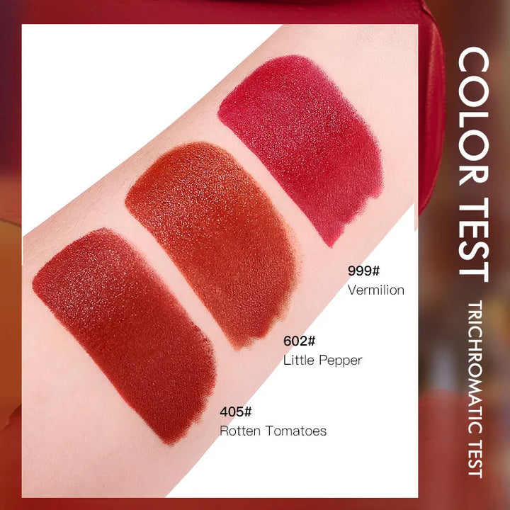 Matte Lipstick with Chain Bag Set, Non-Fading, Non-Stick Cup Long-Lasting Velvet Finish, Smooth Matte Lip Color Waterproof