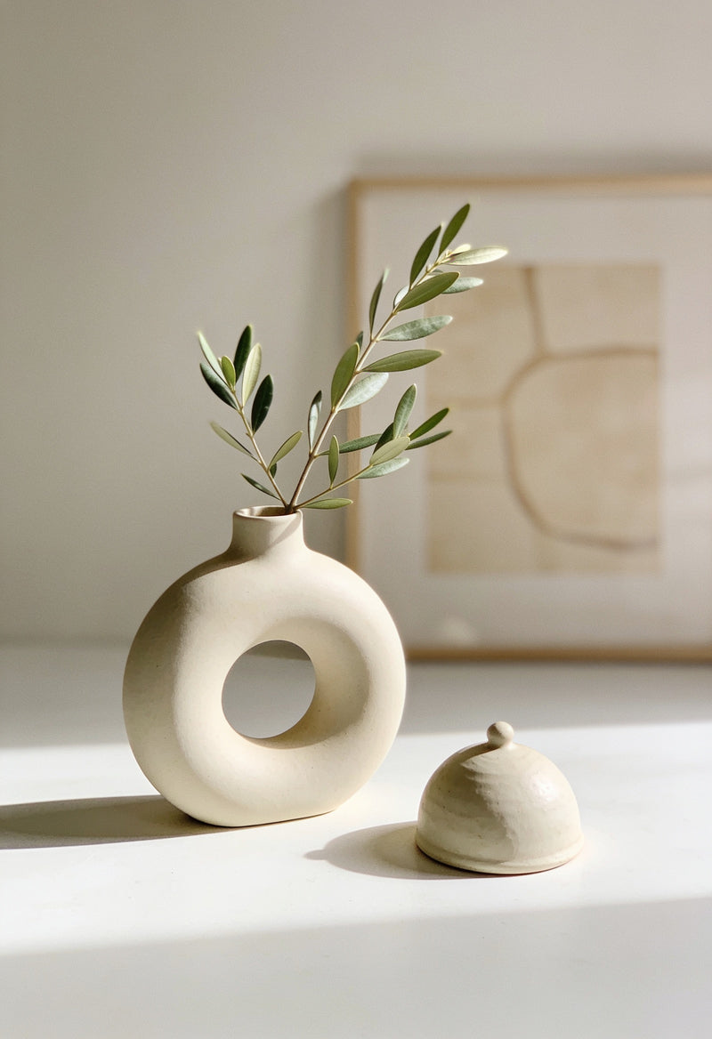 Hero card - vase with olive branches