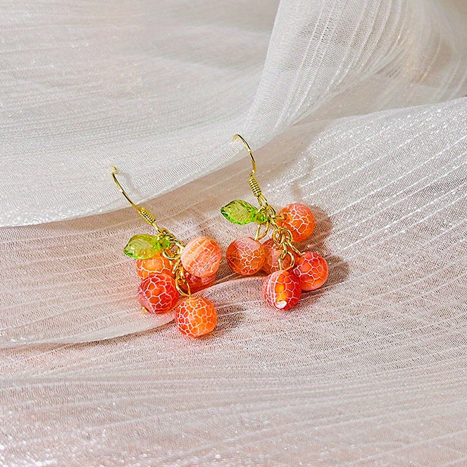 Golden Muscat Drop Earrings
